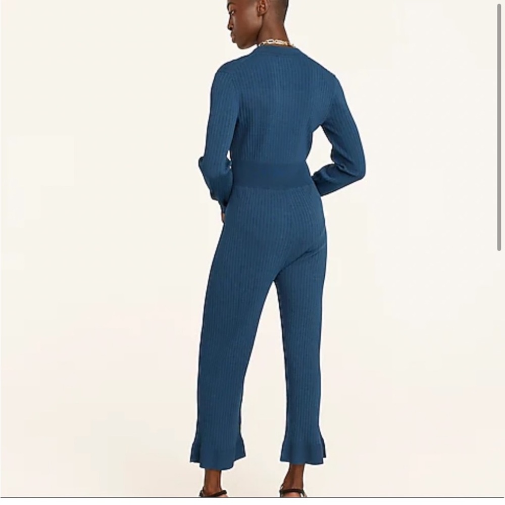 JCrew Ribbed Cropped Jumpsuit - Picture 4 of 5
